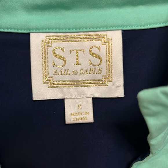 Sail to Sable V-Neck Collared Striped Dress Size Small - Picture 2 of 9